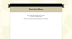 Desktop Screenshot of brushcreekwinery.com